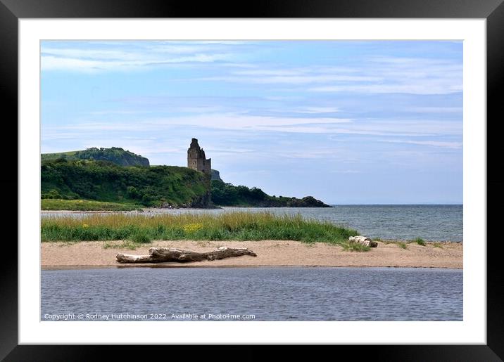 Greenan Castle view Framed Mounted Print by Rodney Hutchinson