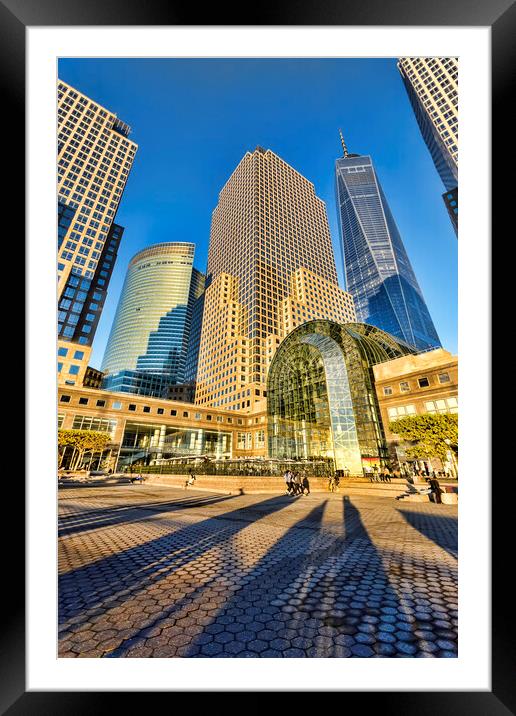 Brookfield Place New York Framed Mounted Print by Valerie Paterson