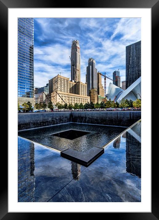 Ground Zero New York Framed Mounted Print by Valerie Paterson