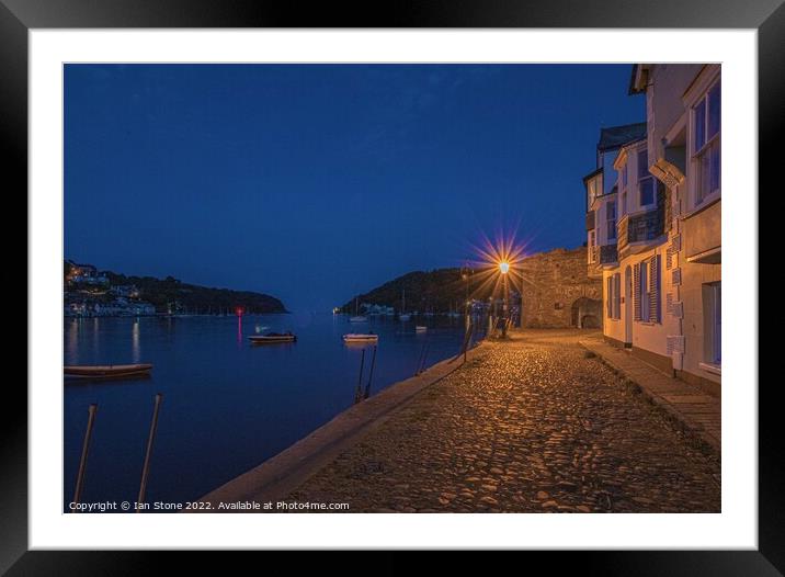Dartmouth at night Framed Mounted Print by Ian Stone