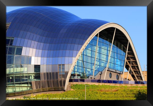 The Sage, Gateshead, Newcastle upon Tyne, England, UK detail Framed Print by Geraint Tellem ARPS