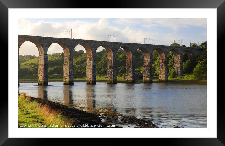 Royal Border Bridge, Berwick upon Tweed, Northumberland, UK Framed Mounted Print by Geraint Tellem ARPS