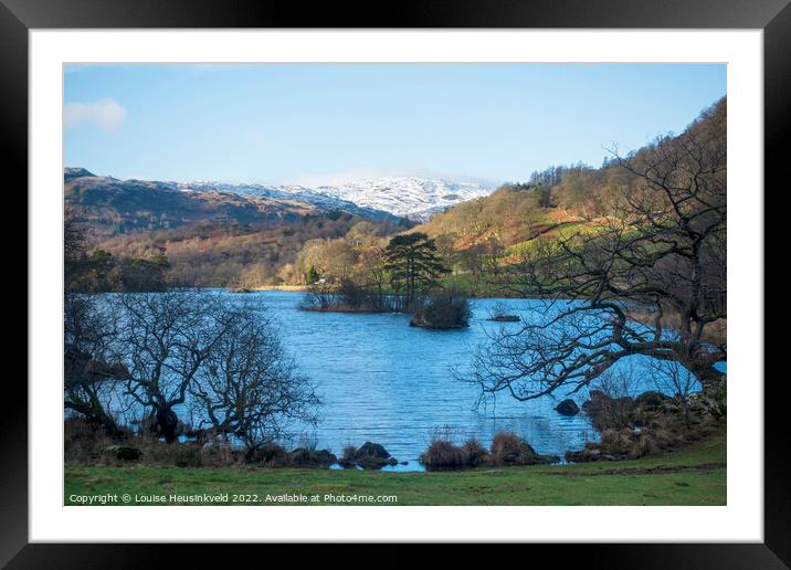 Rydal Water, Lake District National Park Framed Mounted Print by Louise Heusinkveld