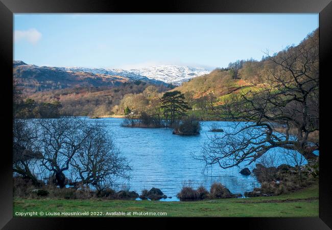 Rydal Water, Lake District National Park Framed Print by Louise Heusinkveld