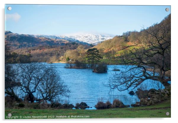 Rydal Water, Lake District National Park Acrylic by Louise Heusinkveld