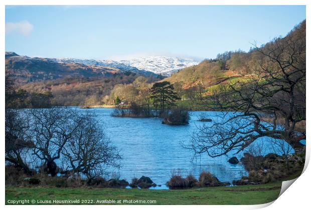 Rydal Water, Lake District National Park Print by Louise Heusinkveld