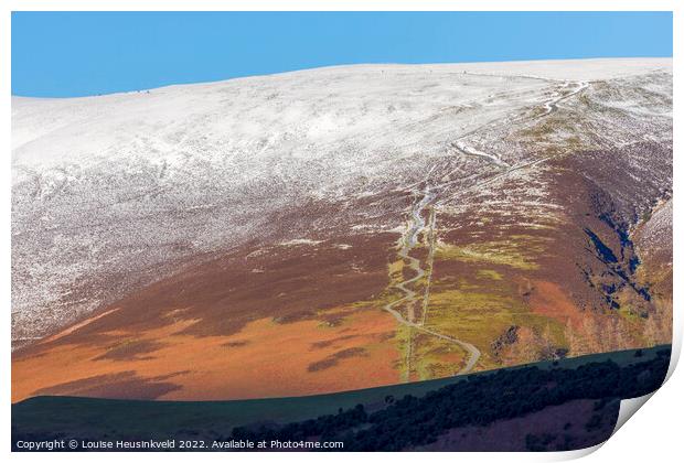 Skiddaw, Lake District National Park, Cumbria Print by Louise Heusinkveld