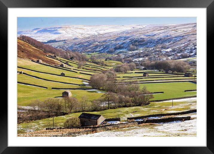 Swaledale, Yorkshire Dales National Park Framed Mounted Print by Louise Heusinkveld