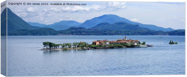 Isola dei Pescatori, Lake Maggiore - Panorama Canvas Print by Jim Jones