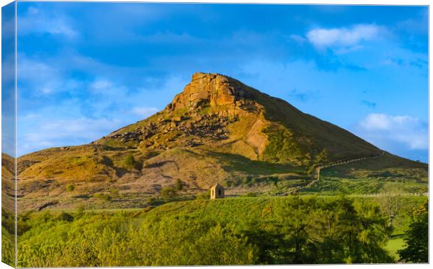 Spring evening at Roseberry topping Canvas Print by Kevin Winter