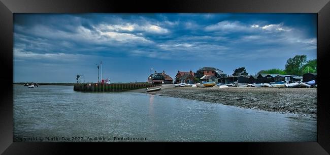 The Brooding Skies of Orford Framed Print by Martin Day