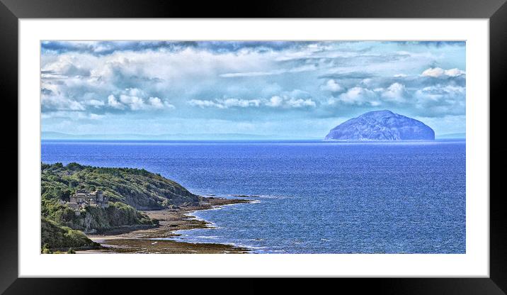 South Ayrshire coastal view, Culzean and Ailsa Cra Framed Mounted Print by Allan Durward Photography