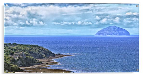 South Ayrshire coastal view, Culzean and Ailsa Cra Acrylic by Allan Durward Photography