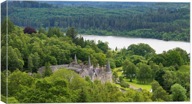 Tigh Mor Hotel, The Trossachs, Scotland. Canvas Print by Tommy Dickson
