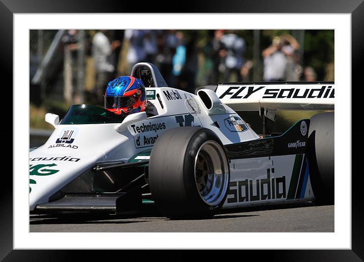 Williams FW08/3 at Brands Hatch 2010 Framed Mounted Print by SEAN RAMSELL