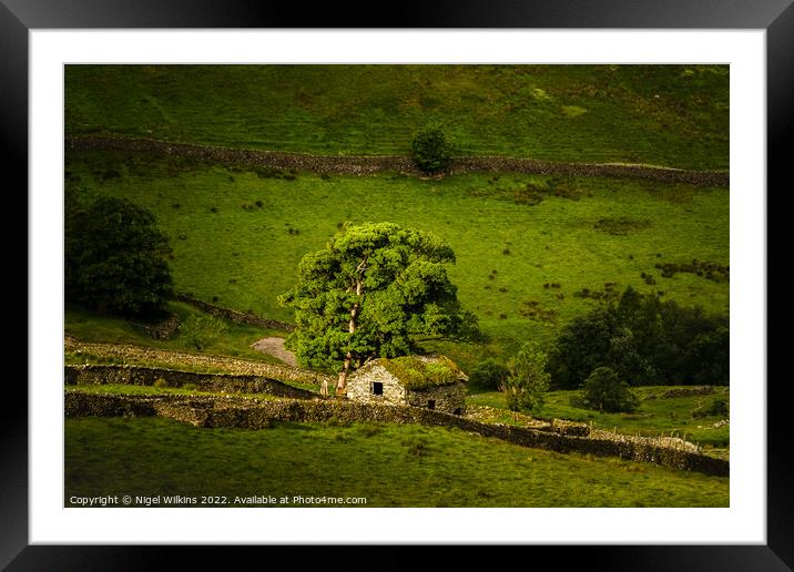 Hartsop Barn Framed Mounted Print by Nigel Wilkins