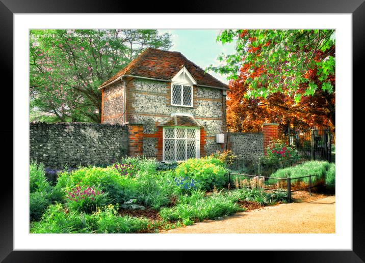Ivy Cottage, Canterbury  Framed Mounted Print by Alison Chambers