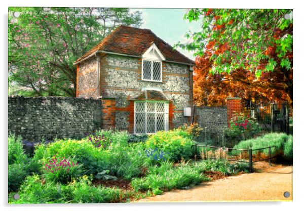 Ivy Cottage, Canterbury  Acrylic by Alison Chambers