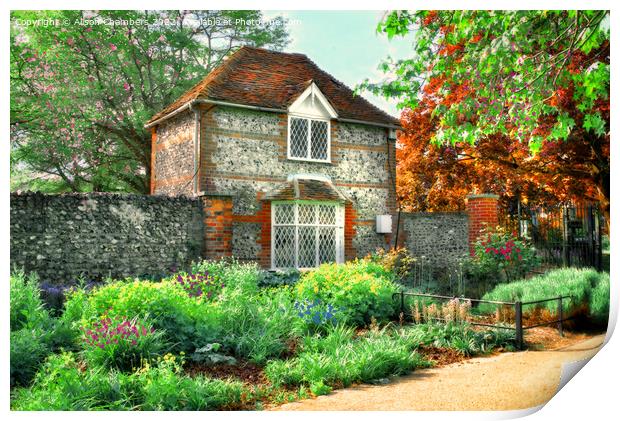 Ivy Cottage, Canterbury  Print by Alison Chambers