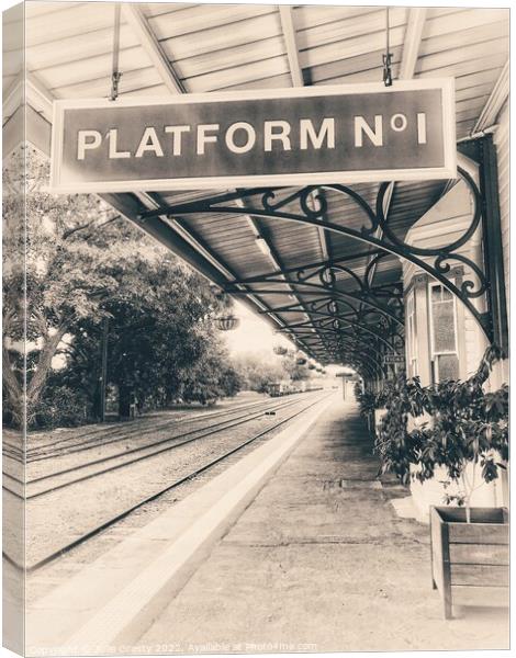 Gympie Heritage Railway Station, Platform One Queensland Australia Canvas Print by Julie Gresty