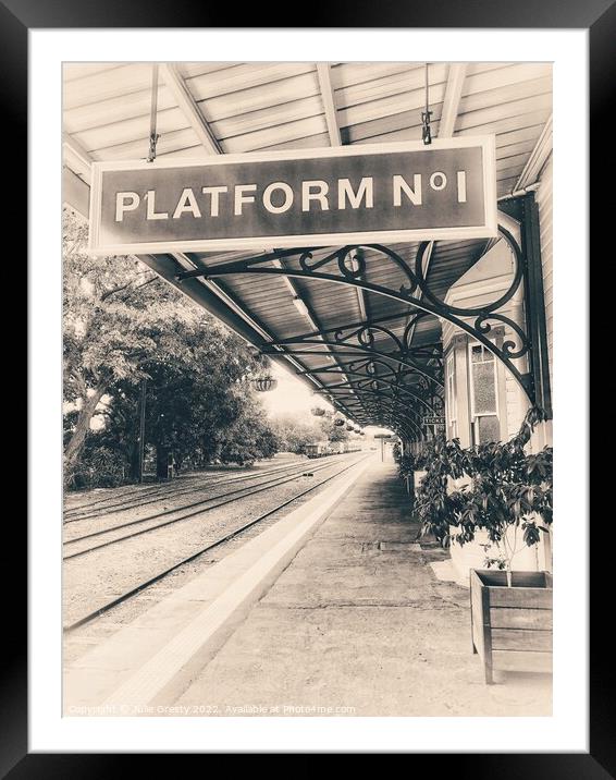 Gympie Heritage Railway Station, Platform One Queensland Australia Framed Mounted Print by Julie Gresty