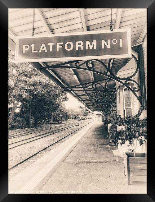 Gympie Heritage Railway Station, Platform One Queensland Australia Framed Print by Julie Gresty