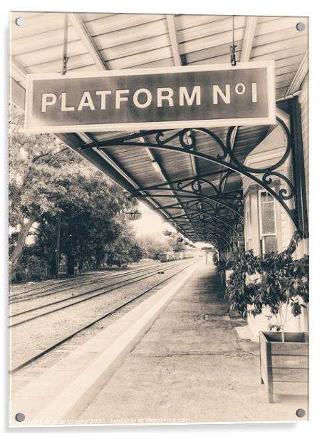 Gympie Heritage Railway Station, Platform One Queensland Australia Acrylic by Julie Gresty