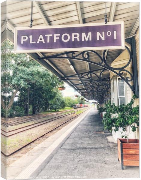 Gympie Heritage Railway Station, Platform One Queensland Australia Canvas Print by Julie Gresty
