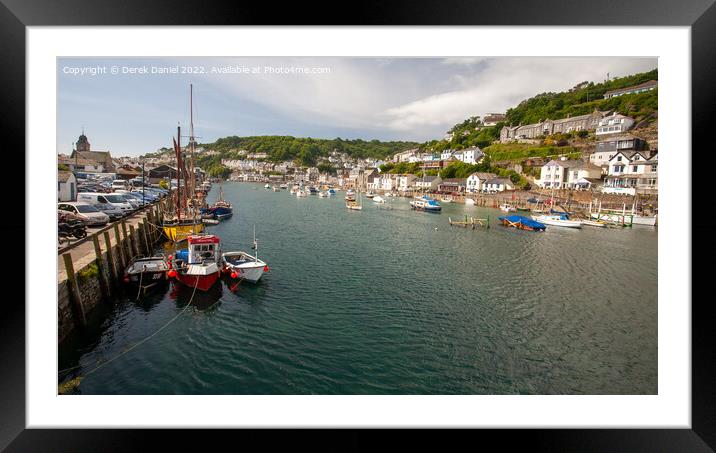 Colourful Cornish River Scene Framed Mounted Print by Derek Daniel