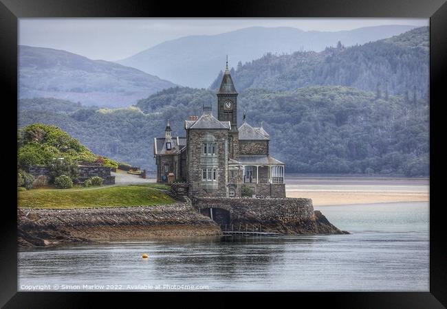 Timeless Beauty The Clock House at Barmouth Framed Print by Simon Marlow