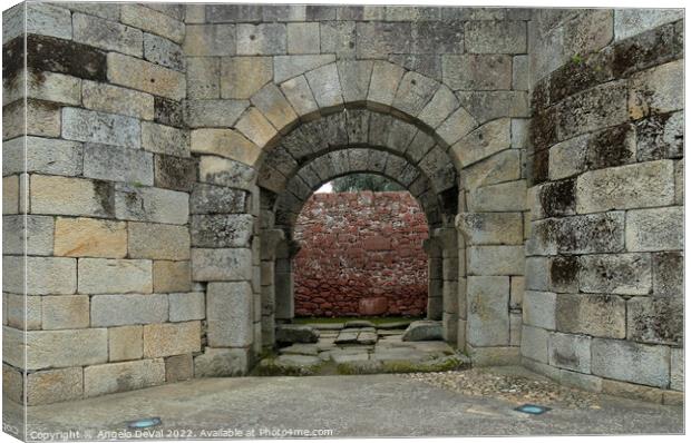 Castle of Idanha-a-velha gate Canvas Print by Angelo DeVal