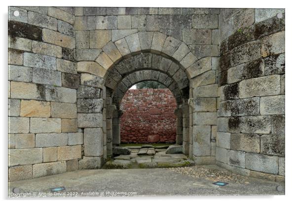 Castle of Idanha-a-velha gate Acrylic by Angelo DeVal