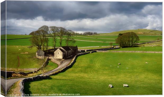 Under Derbyshire's open skies Canvas Print by Chris Drabble