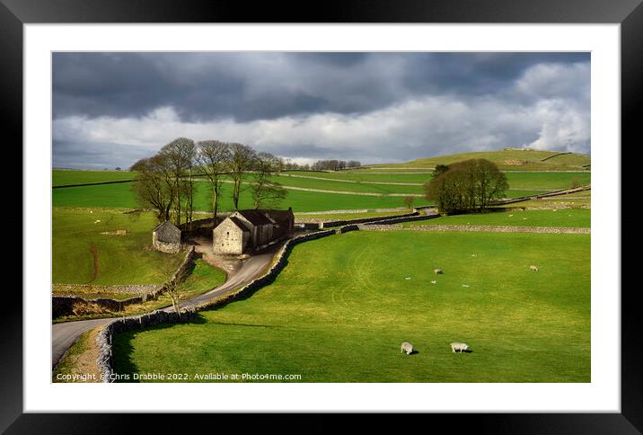 Under Derbyshire's open skies Framed Mounted Print by Chris Drabble