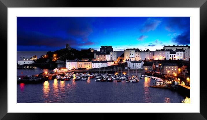 Tenby Harbour Framed Mounted Print by Picture Wizard