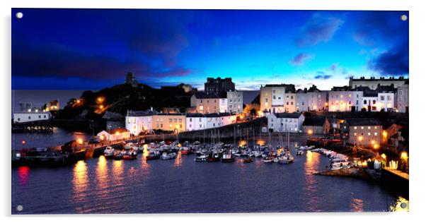 Tenby Harbour Acrylic by Picture Wizard