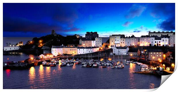 Tenby Harbour Print by Picture Wizard