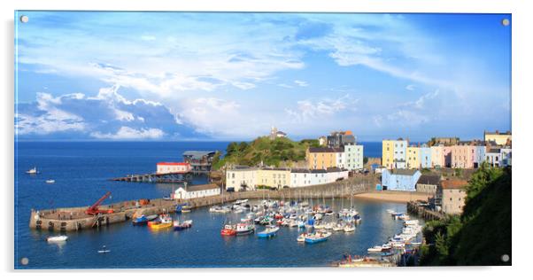 Tenby Harbour Acrylic by Picture Wizard