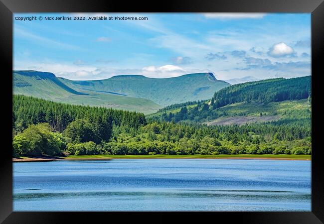 Corn Du and Pen y Fan Brecon Beacons  Framed Print by Nick Jenkins