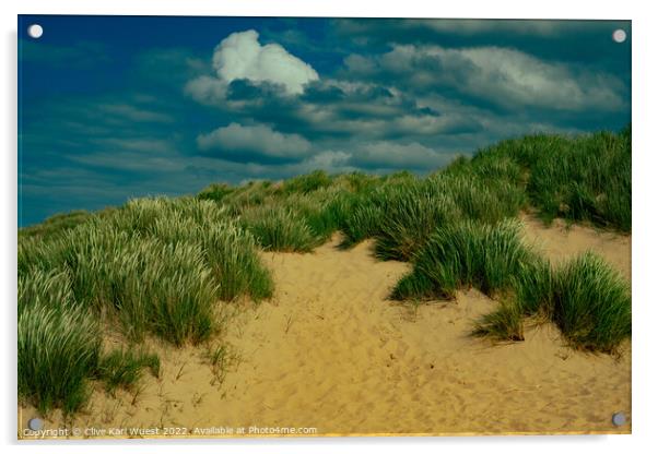 Holkham Dunes  Acrylic by Clive Karl Wuest