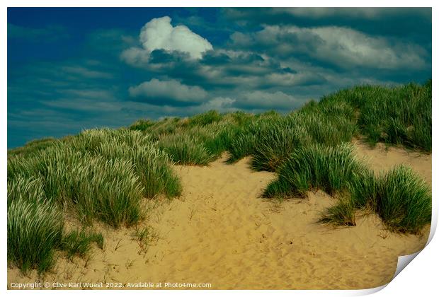 Holkham Dunes  Print by Clive Karl Wuest