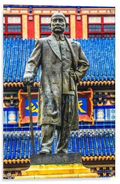 Sun Yat-Sen Memorial Guangzhou Guangdong Province China  Acrylic by William Perry