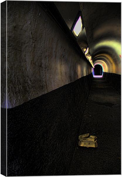 Under the subway (Light at the end of the tunnel) Canvas Print by Steven Shea