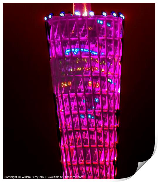 Canton Tower Guangzhou Guangdong Province China Print by William Perry