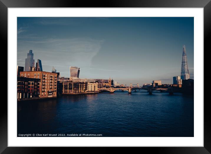 London Skyline  Framed Mounted Print by Clive Karl Wuest