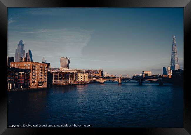 London Skyline  Framed Print by Clive Karl Wuest