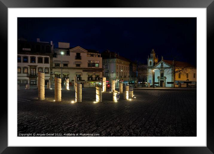 Covilha city center  Framed Mounted Print by Angelo DeVal