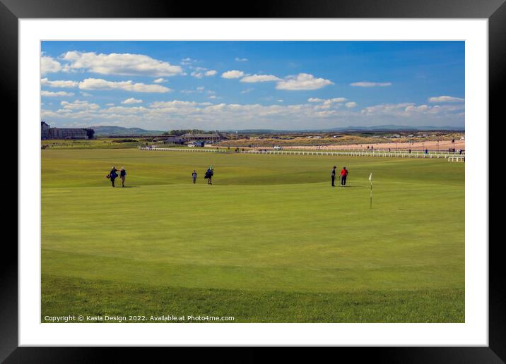 18th Hole, Old Course, St Andrews Framed Mounted Print by Kasia Design