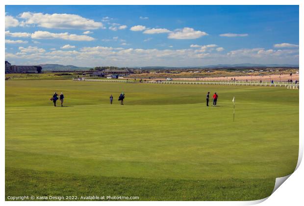18th Hole, Old Course, St Andrews Print by Kasia Design