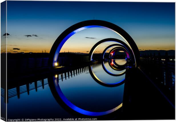 The Falkirk Wheel Canvas Print by DiFigiano Photography
